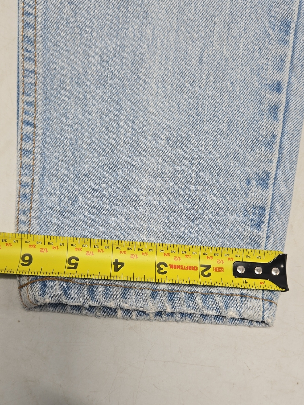 Levi's Light Blue 512 Slim Fit Tapered Vintage 90s Jeans - Picture 9 of 11